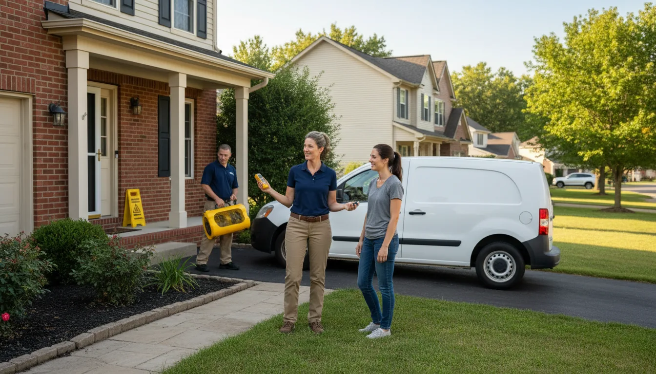 Water restoration image for Dehumidification And Cleanup Services in Lane City, TX